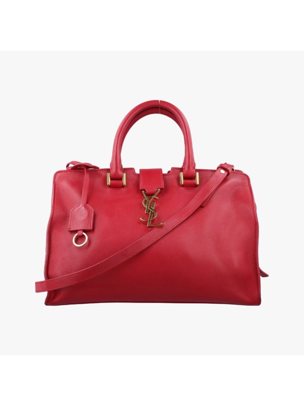 Saint Laurent Baby Cabas Red Leather